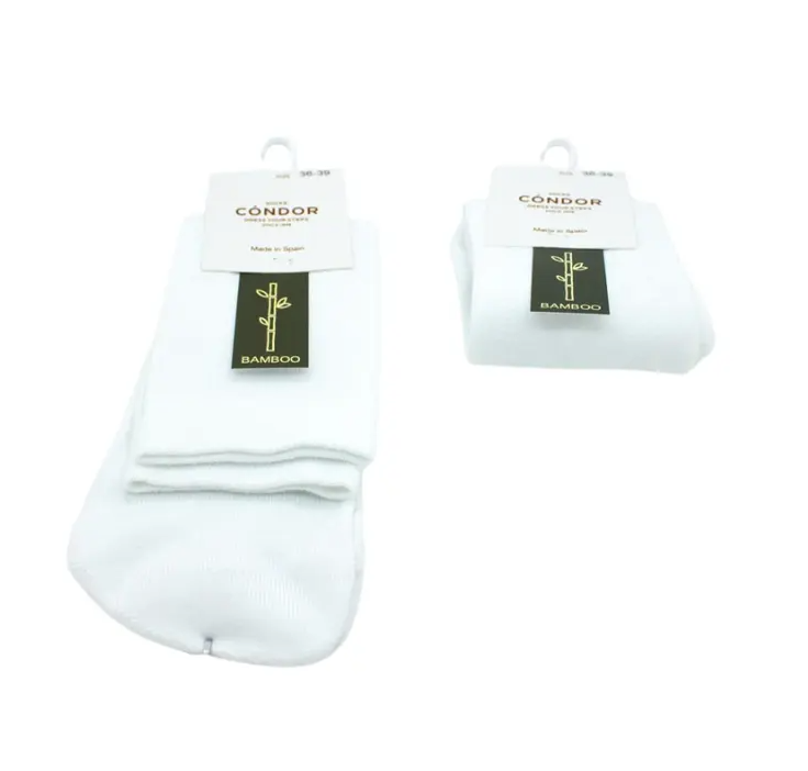 Calcetines barefoot Blanco BAMBOO - Cóndor