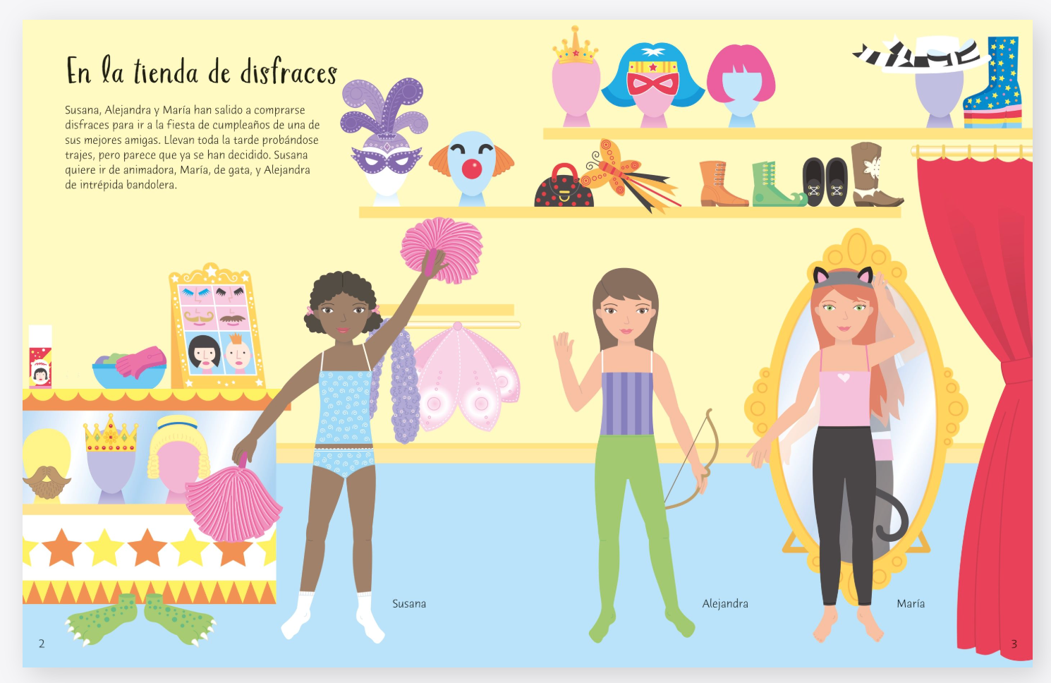 El vestuario de pegatinas - Los Disfraces