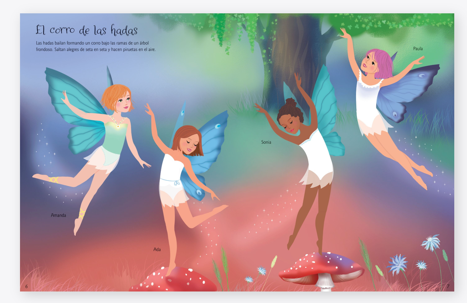 El vestuario de pegatinas - Hadas bailarinas