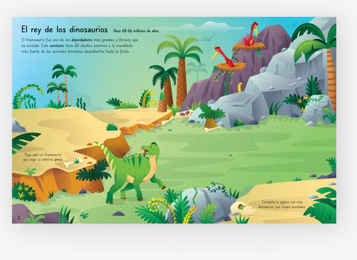 Mi primer libro de pegatinas - Tiranosaurios y otros dinosaurios gigantescos