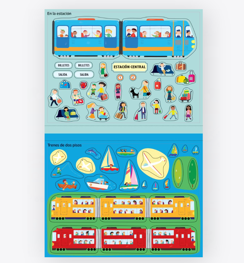 Mi primer libro de pegatinas - Trenes