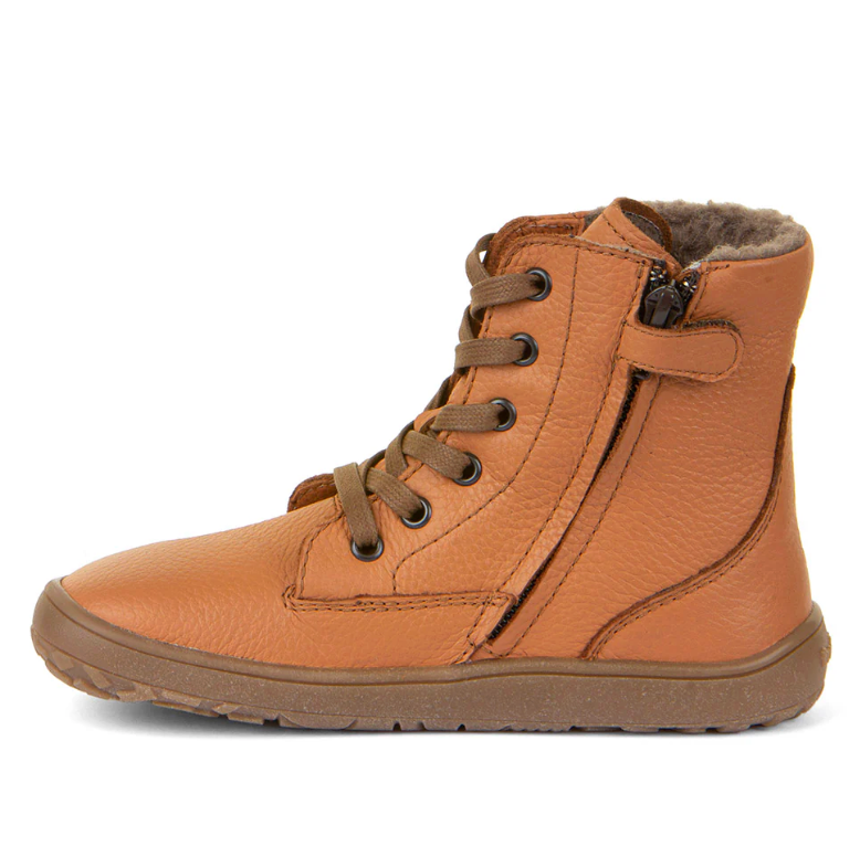 Bota Froddo Barefoot cordones Cognac
