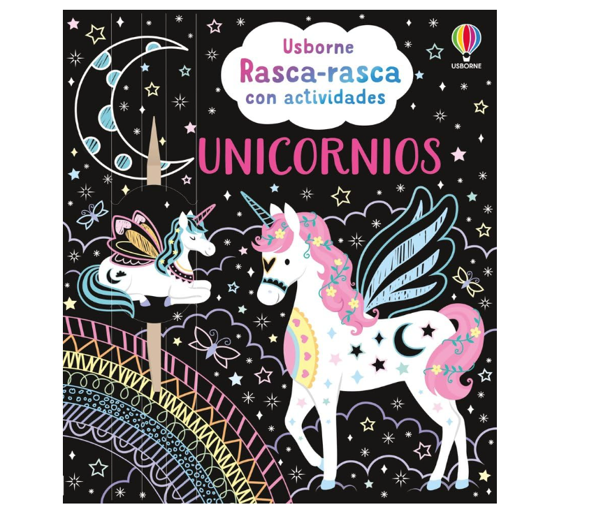 Rasca-rasca con actividades Unicornios