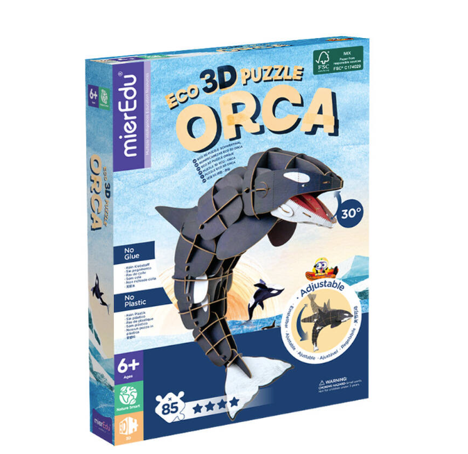 (Liquidación) Puzzle Eco 3D: Orca - mierEdu