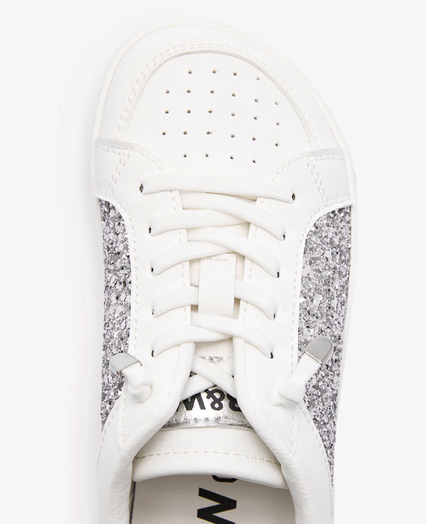 Deportiva Barefoot Glitter Plata B&W