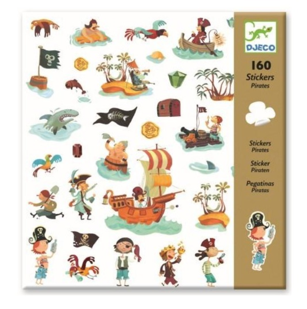 (Liquidación) Pegatinas Piratas - Djeco