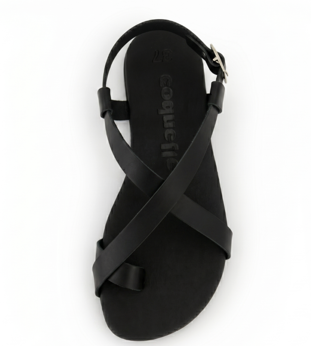 Sandalias Barefoot Respetuosas Coqueflex Horssy negro