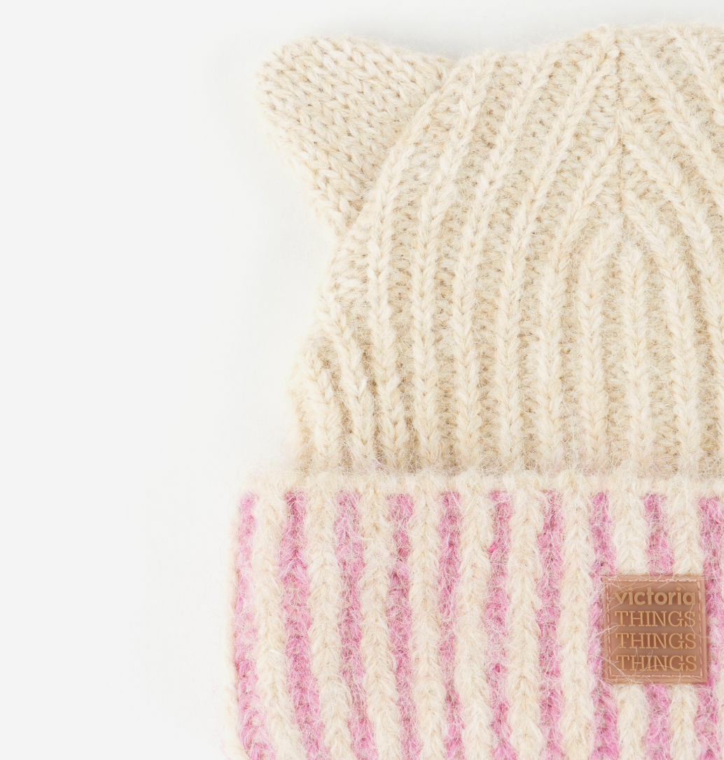Gorro punto orejitas - Victoria