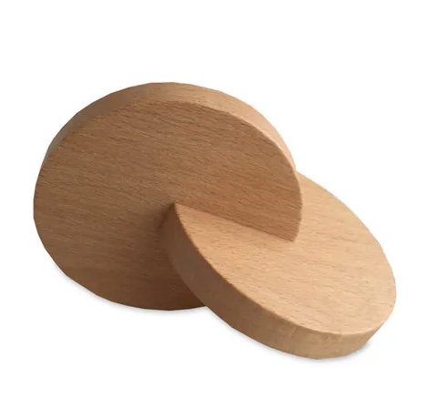 Discos de agarre interconectados de madera