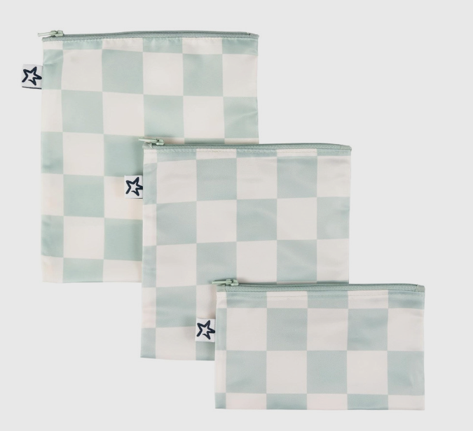 Pack 3 Bolsas Snack Sage Checkers