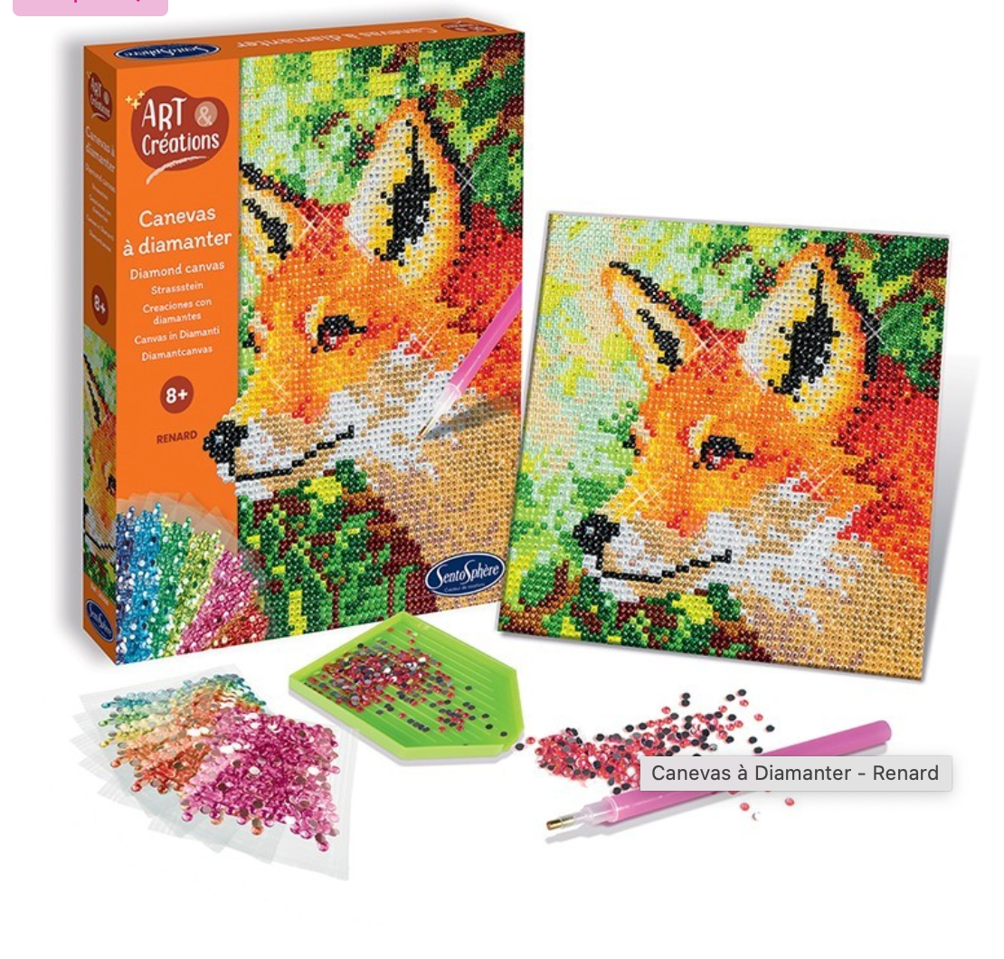 Kit creativo Zorro con lentejuelas - Sentosphère