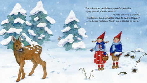 Pipa y Pele en la nieve