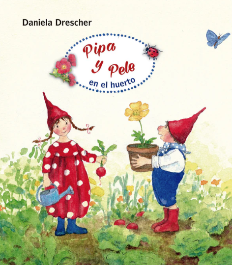 Pipa y Pele en el huerto