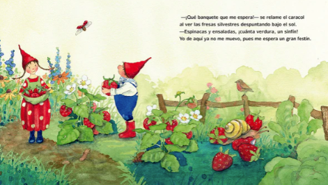 Pipa y Pele en el huerto