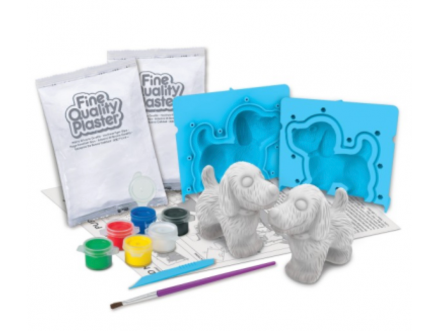 Moldea y pinta: Perritos en 3D- 4M