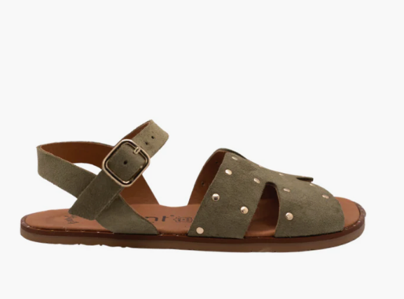 Sandalia barefoot Vivant Marea Serraje Kaki