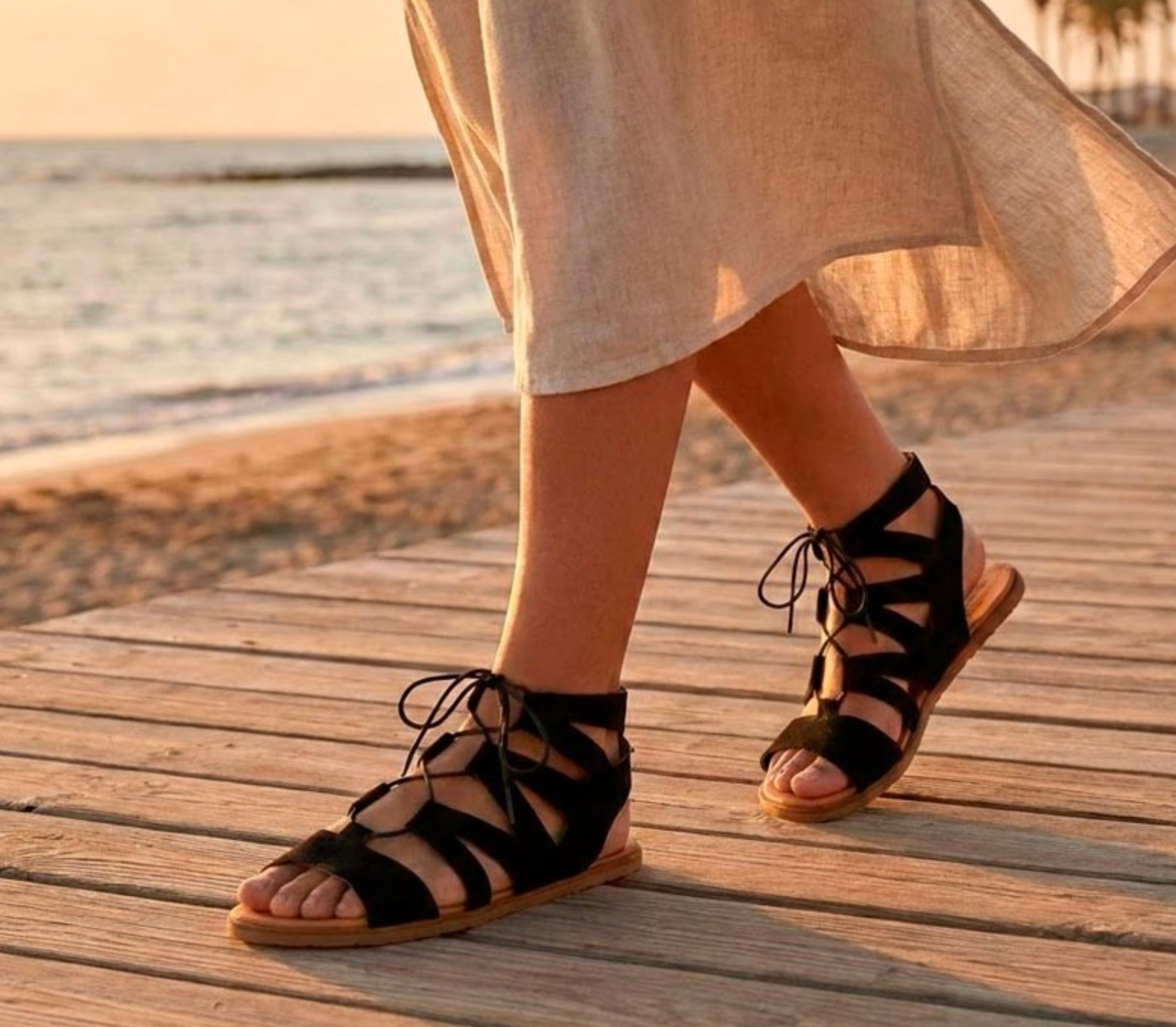 Sandalia barefoot Vivant Savia Serraje negro