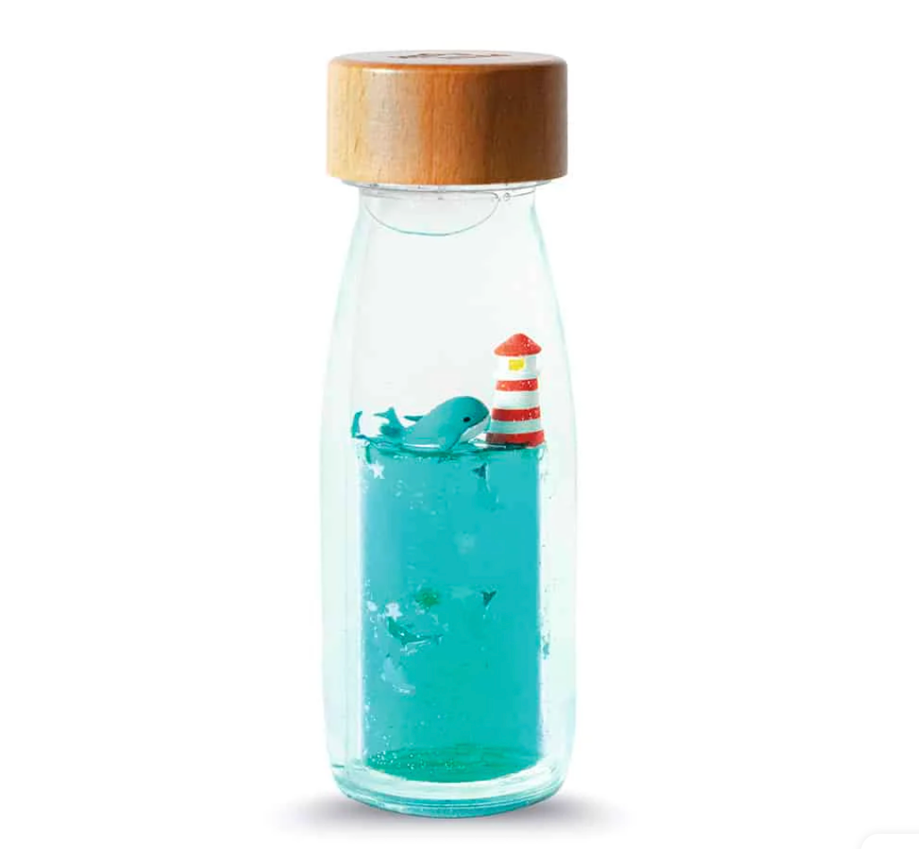Botella sensorial flotante Whale Calm