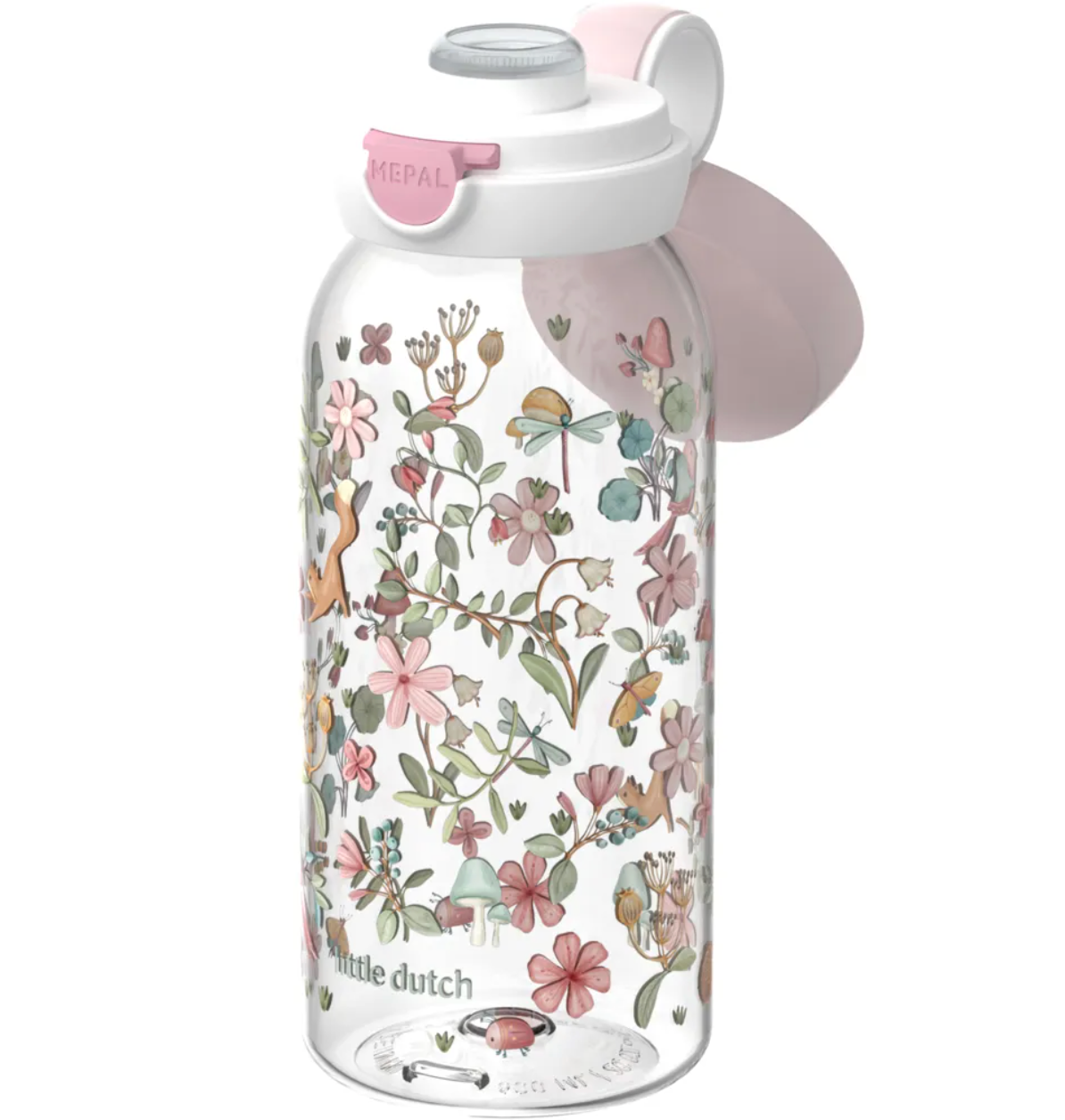 Botella plástico con tapón 600ml Fairy Garden