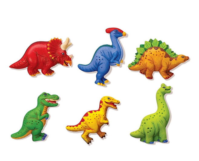 Moldea y pinta: Dinosaurios - 4M