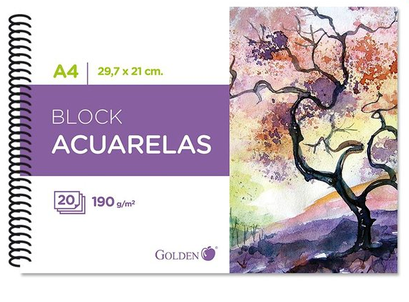 Block Acuarelas A4