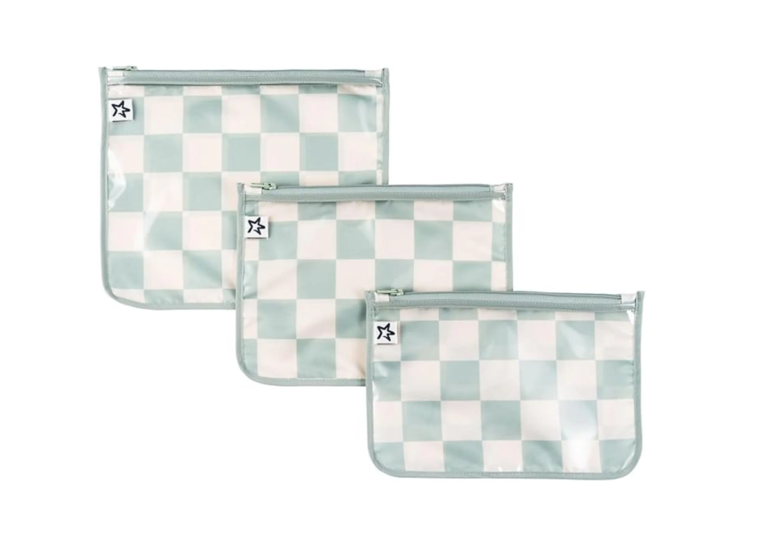 Pack 3 Bolsas Travel Sage Checkers