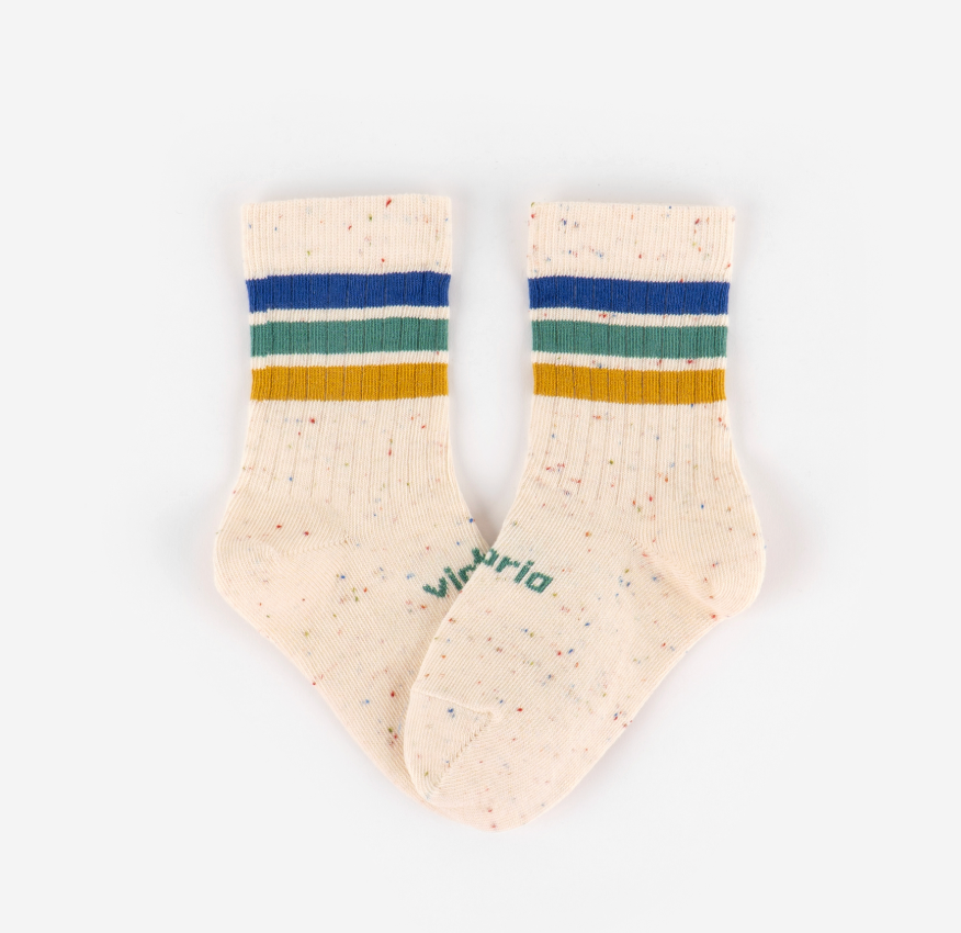 Calcetín barefoot jaspeado mostaza Victoria