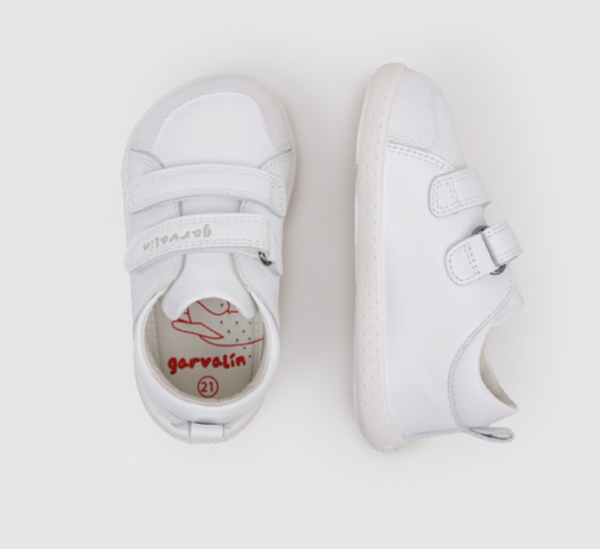 Garvalín Deportiva Barefoot Piel Blanco