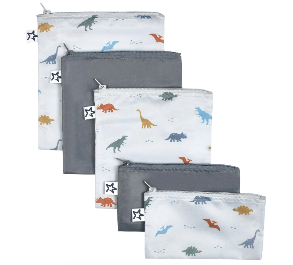 Pack 5 Bolsas Travel Dinosaurios