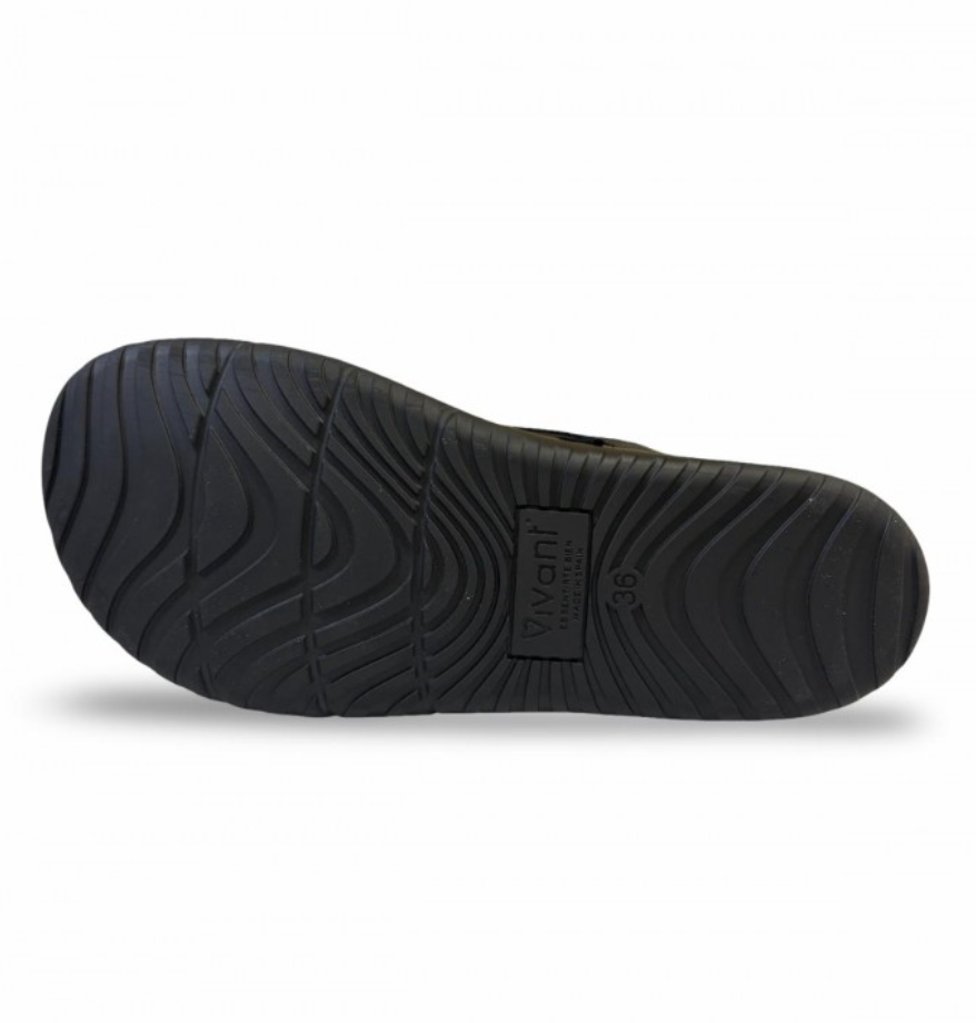 Vivant - Bota barefoot negro piel