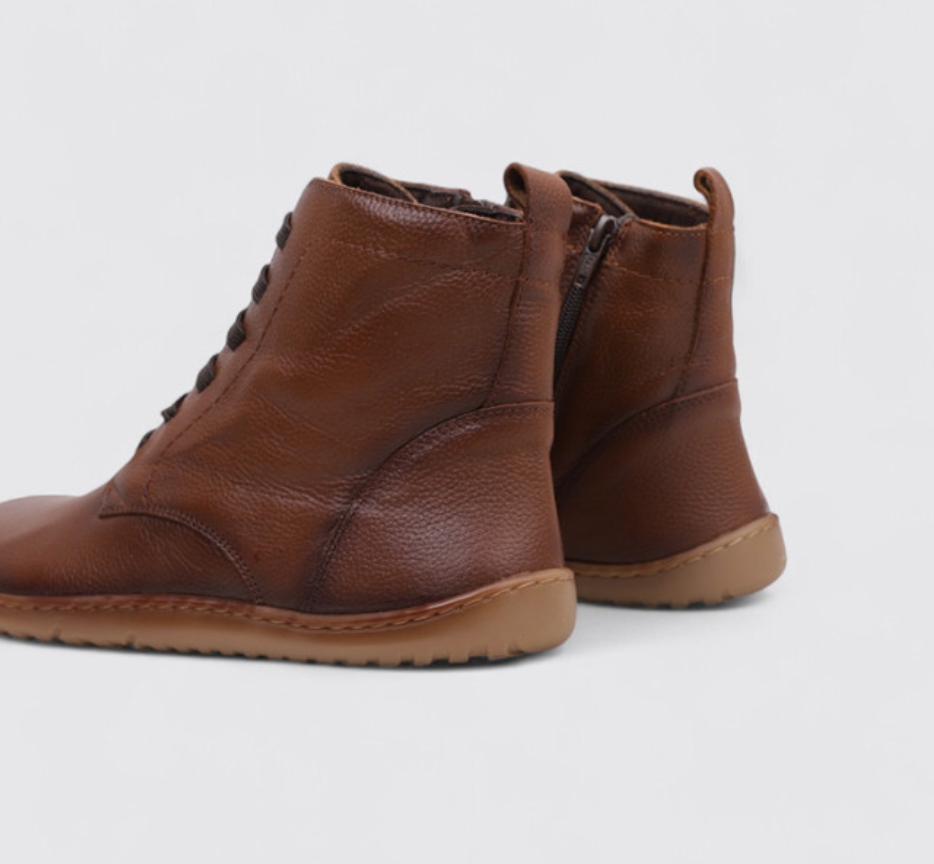 Vivant - Bota barefoot marrón piel