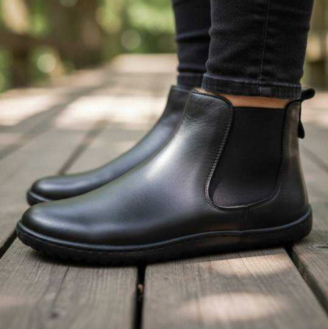 Vivant - Botín Barefoot Piel Savage Negro
