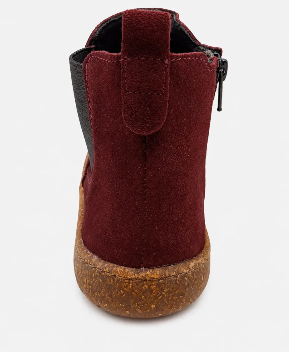 Vivant - Botín Chelsea Barefoot Serraje Burdeos