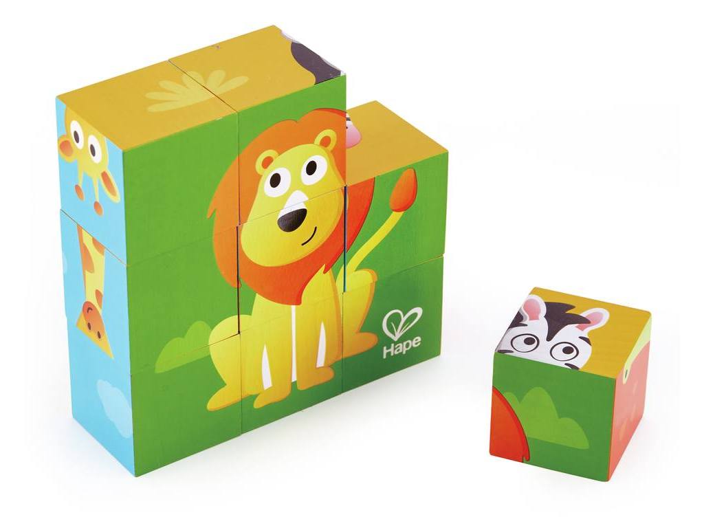 Puzle de Bloques de Animales de la Selva