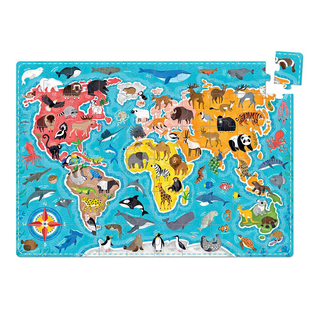 Puzzle animales del mundo 60 pzs