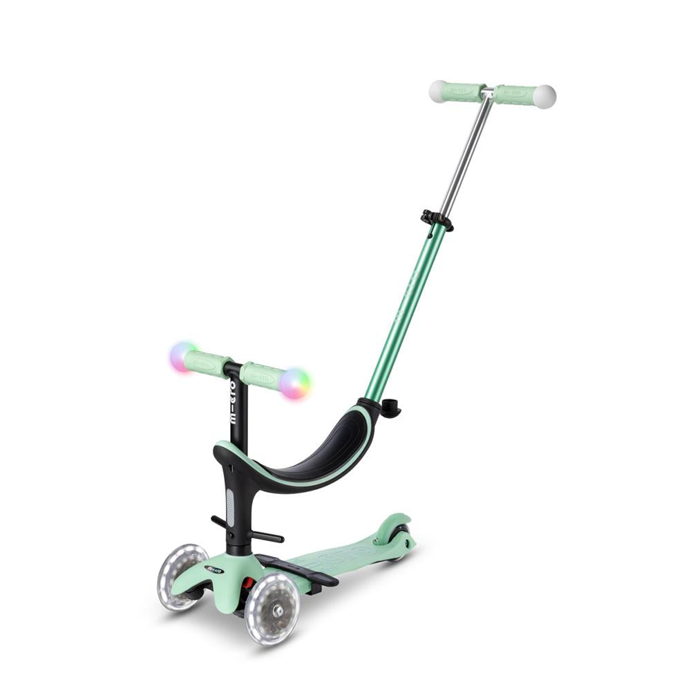 Patinete Mini2Grow Deluxe Magic LED Menta