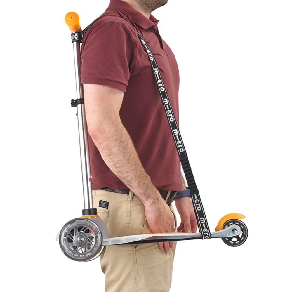 Correa negra con elástico para patinetes