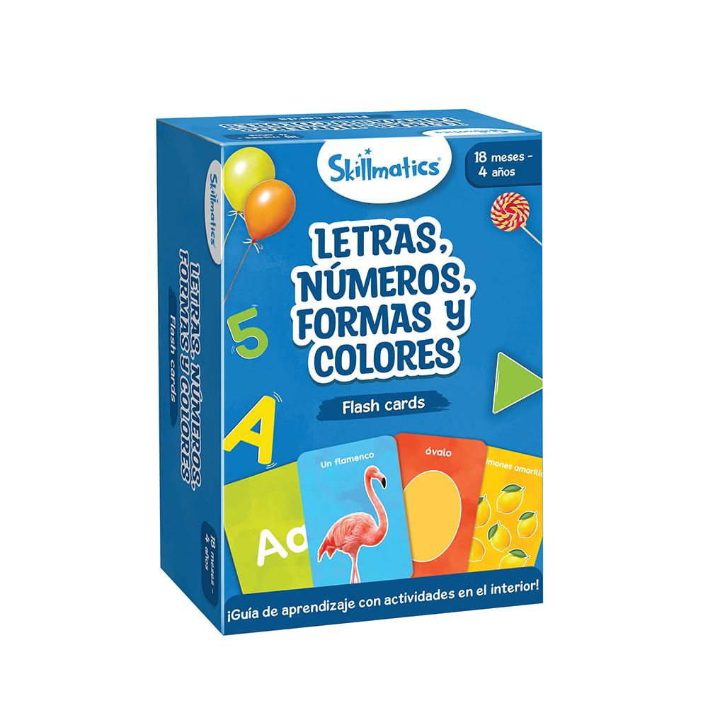 Flashcards letras, números, formas y colores