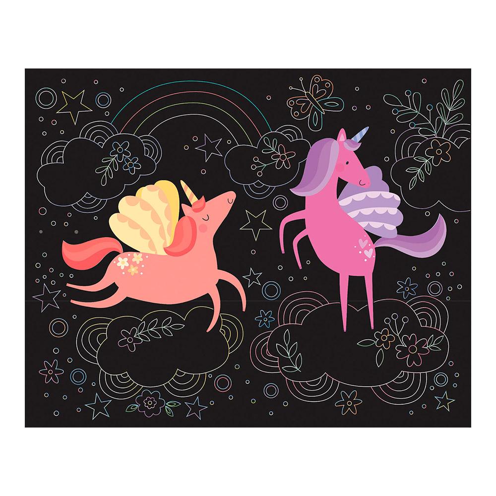 Mi estuche de artista: Mis láminas para rascar unicornios