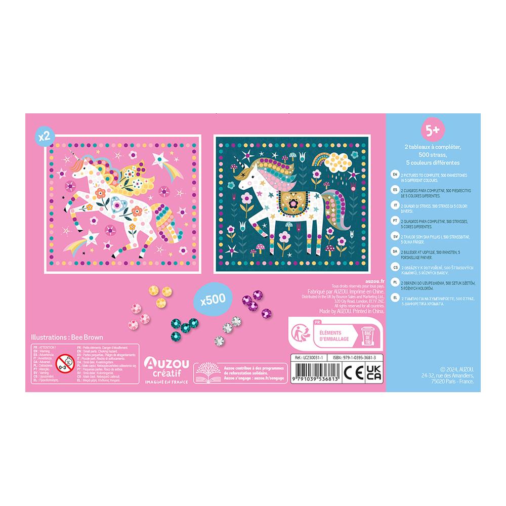 Mis cuadros de unicornios con strass
