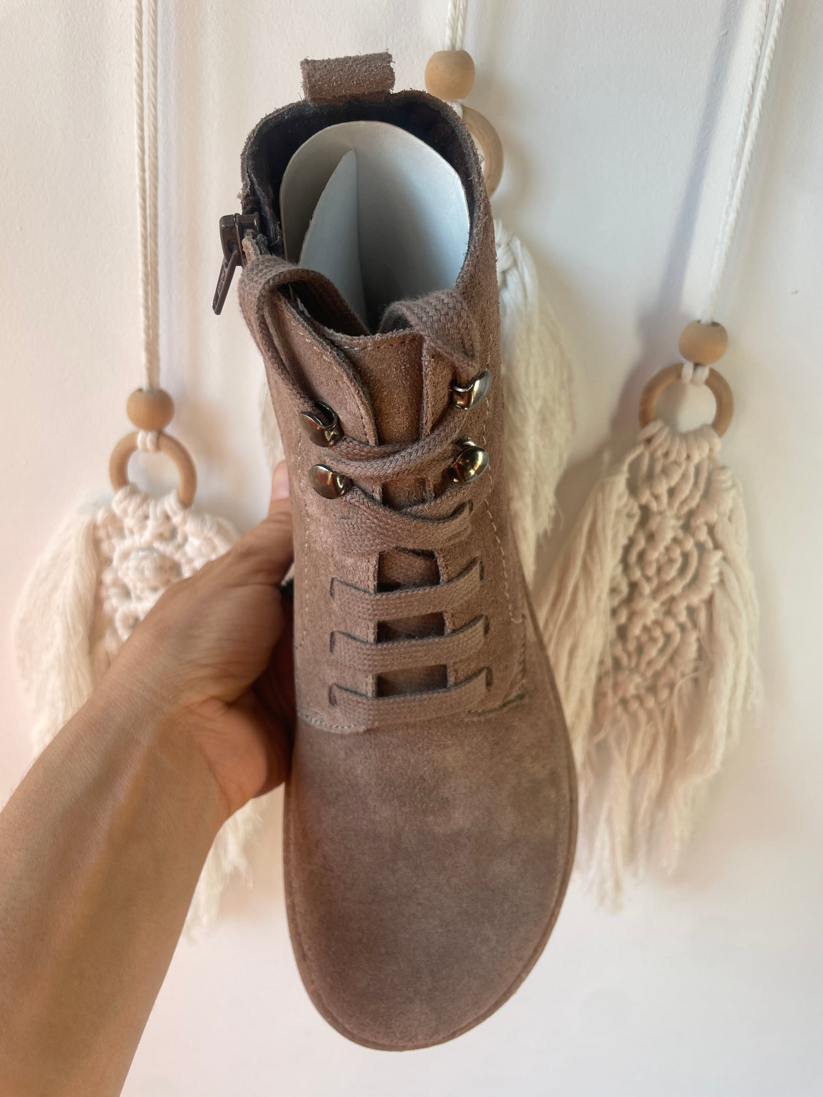 Vivant - Bota barefoot serraje topo