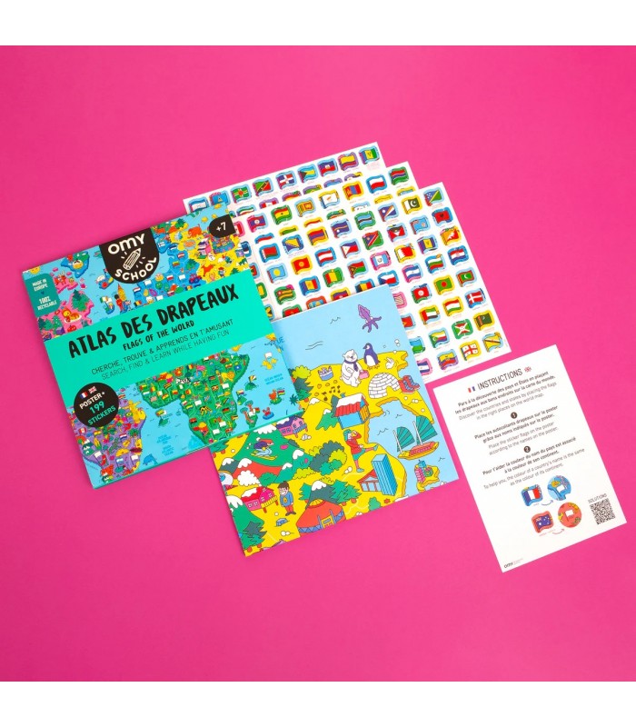 Póster XL Banderas del Mundo - Omy