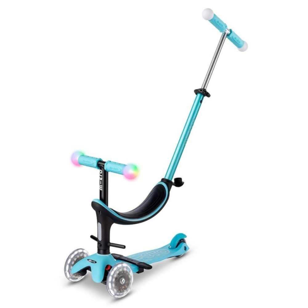 Patinete Mini2Grow Deluxe Magic LED Azul