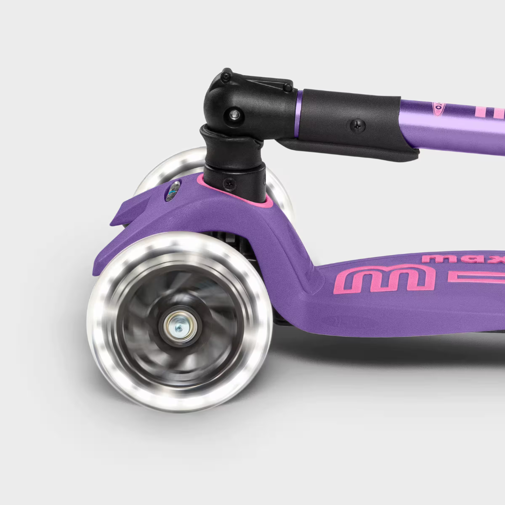 Patinete Plegable Maxi Deluxe LED Lila
