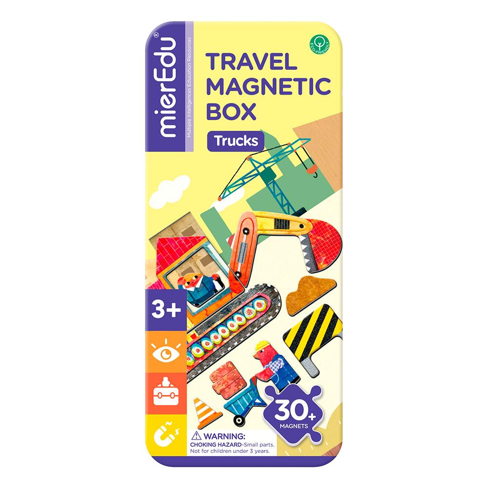 Puzzle magnético vehículos construcción