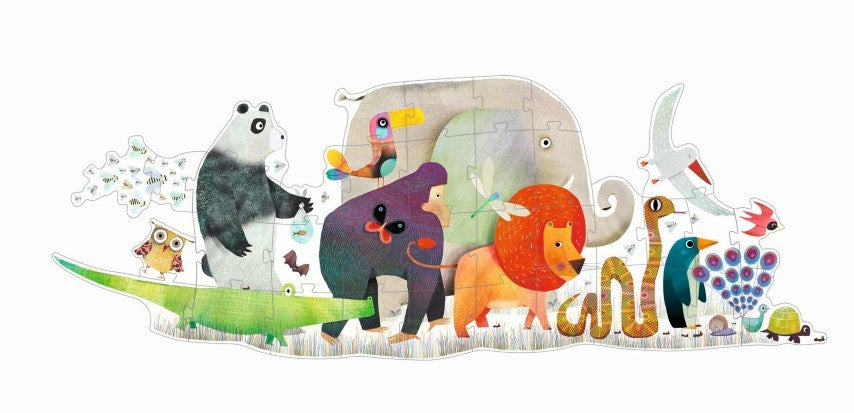 Puzzle Gigantte El Desfile de los animales - Djeco