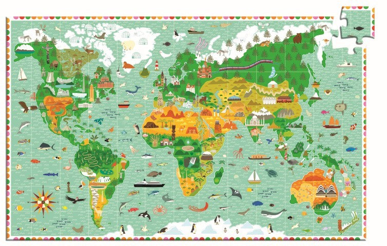 Puzzle Observación Los monumentos del mundo - Djeco