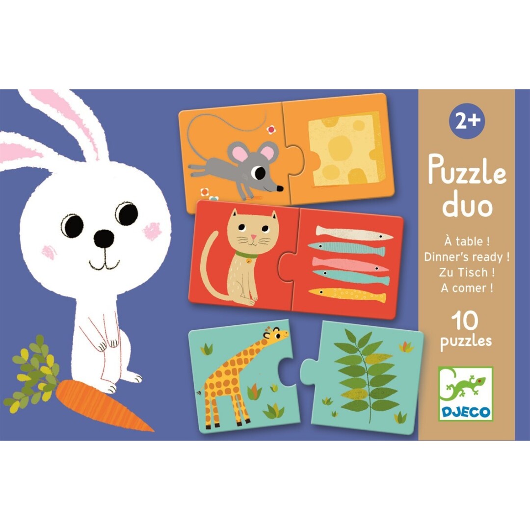 Puzzle dúo A comer!- Djeco