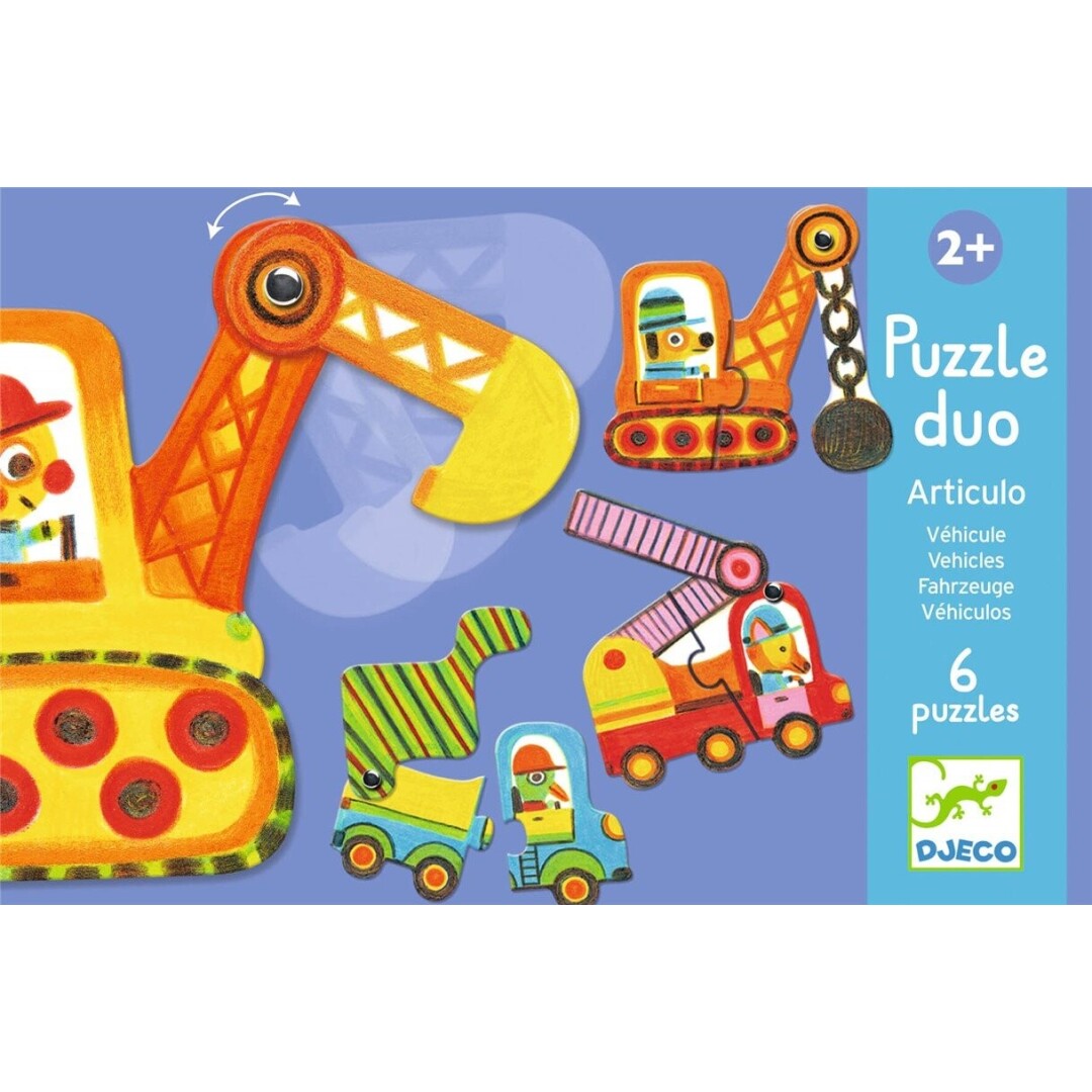 Puzzle vehículos - Djeco