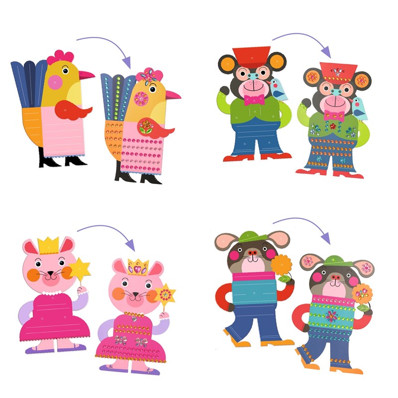 Crear con pegatinas resplandecientes - Djeco
